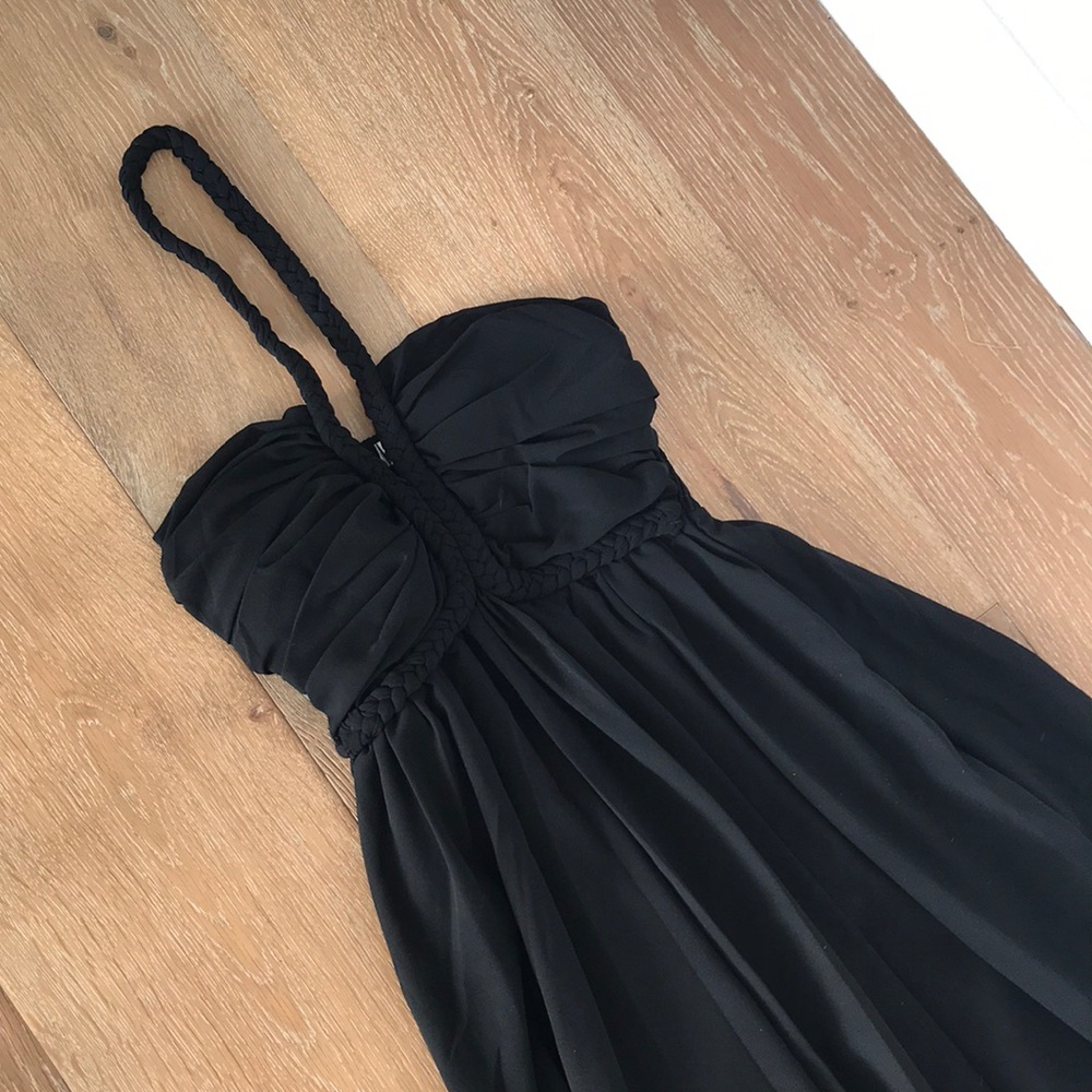 Braided Halter Maxi Dress